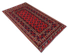 Handmade Afghan Turkmen Rug | 182 x 100 cm | 6' x 3'3" - Najaf Rugs & Textile