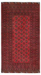 Handmade Afghan Turkmen Rug | 187 x 103 cm | 6'2" x 3'4" - Najaf Rugs & Textile