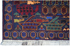 Handmade Afghan War Rug | 206 x 110 cm | 6'9" x 3'8" - Najaf Rugs & Textile