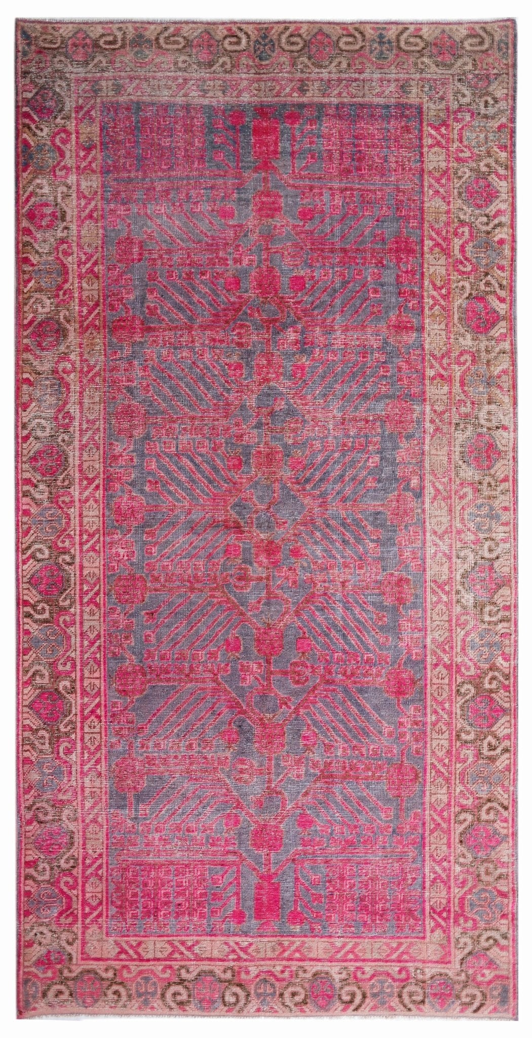 Handmade Antique Khotan Rug | 291 x 153 cm | 9'7" x 5' - Najaf Rugs & Textile