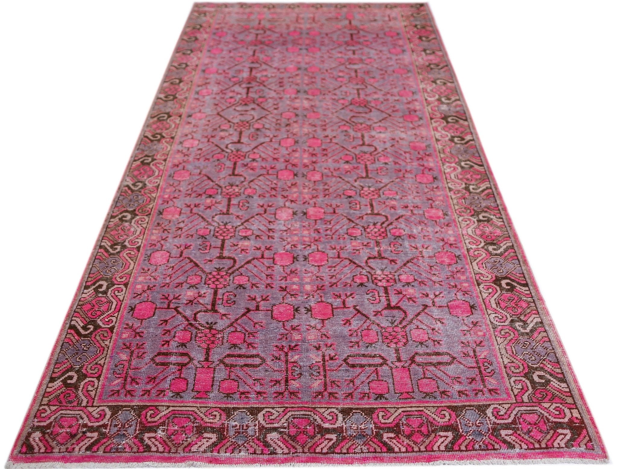 Handmade Antique Khotan Rug | 313 x 147 cm | 10'3" x 4'10" - Najaf Rugs & Textile