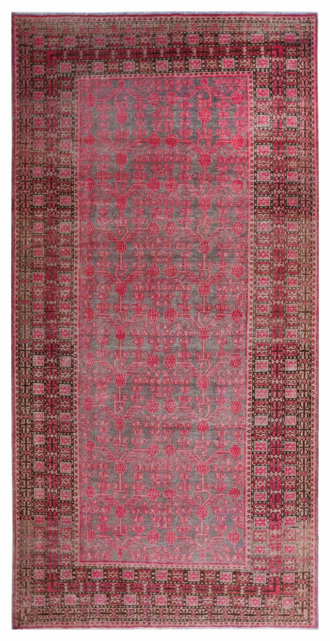 Handmade Antique Khotan Rug | 345 x 178 cm | 11'4" x 5'10" - Najaf Rugs & Textile