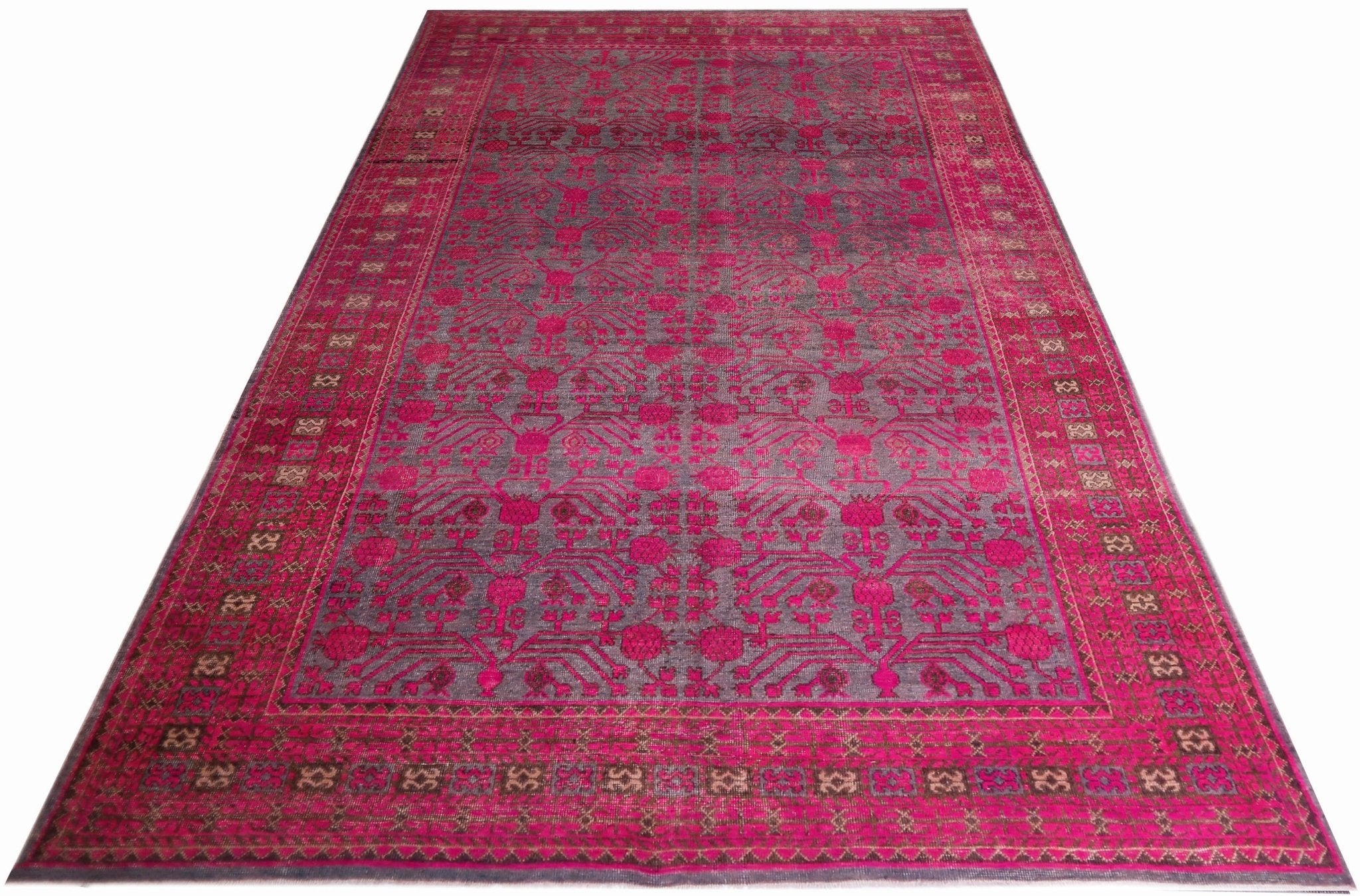 Handmade Antique Khotan Rug | 402 x 222 cm | 13'2" x 7'4" - Najaf Rugs & Textile