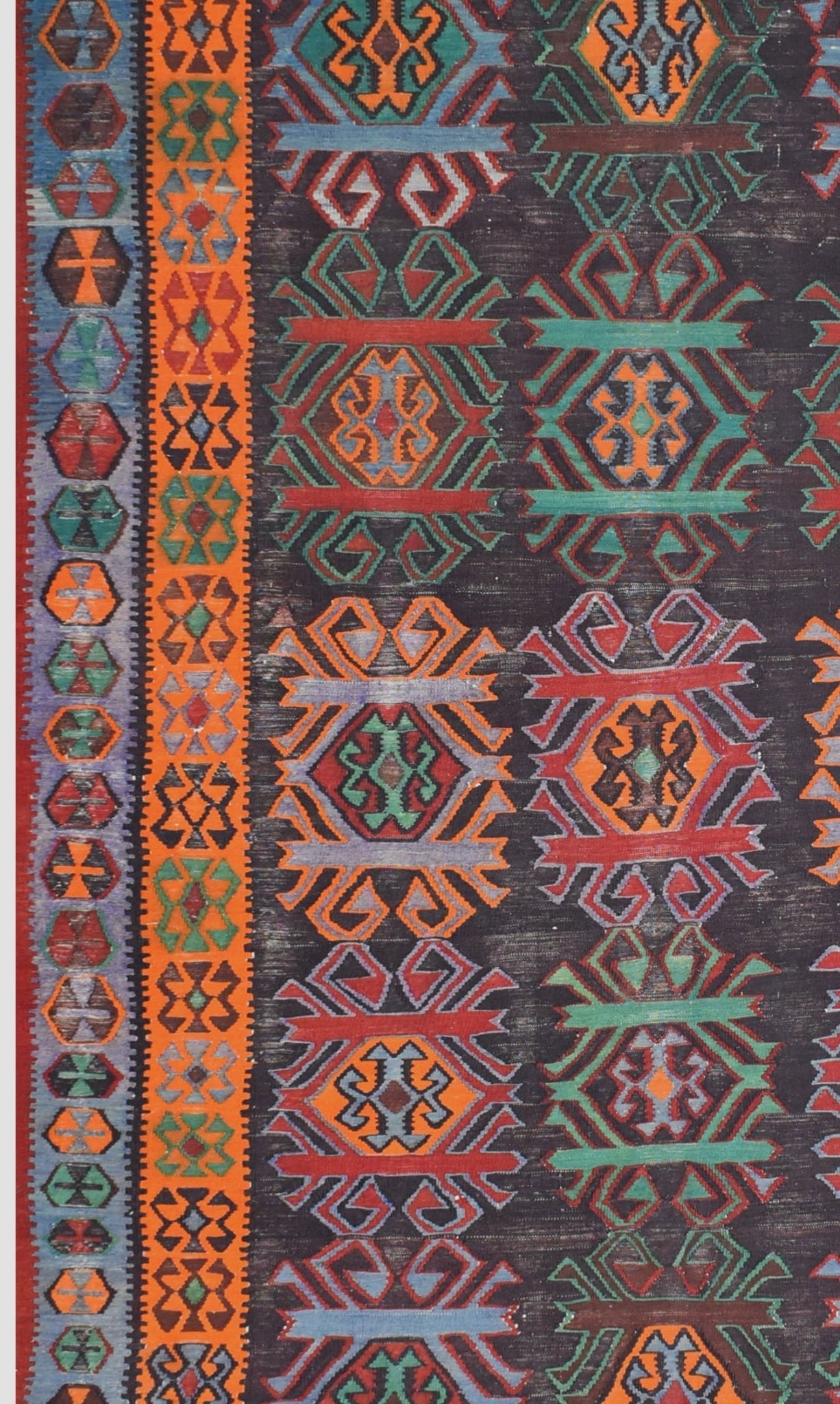 Handmade Caucasian Karabagh Kilim | 317 x 177 cm | 10'4" x 5'8" - Najaf Rugs & Textile