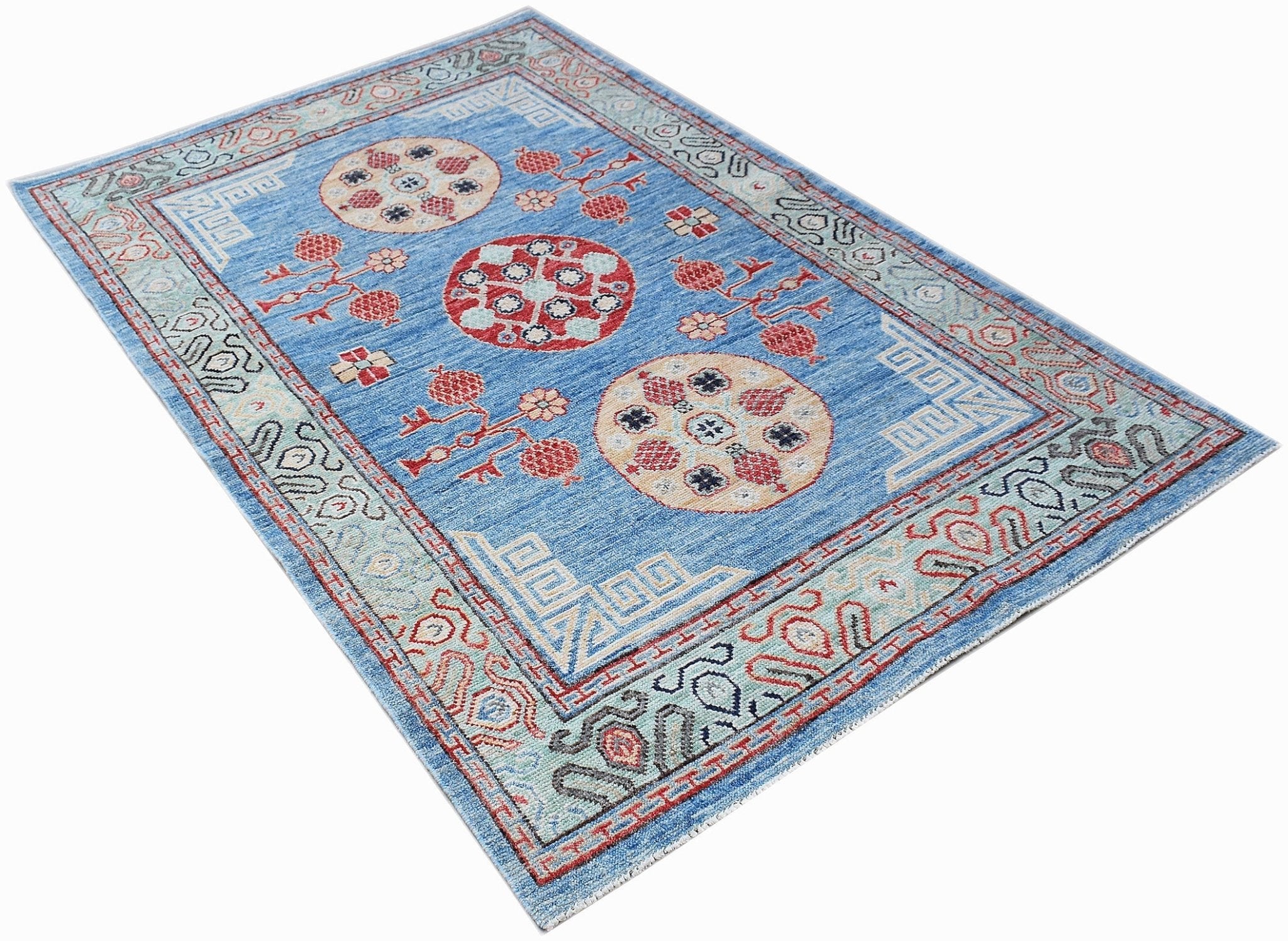 Handmade Chobi Khotan Rug | 196 x 124 cm | 6'5" x 4'1" - Najaf Rugs & Textile