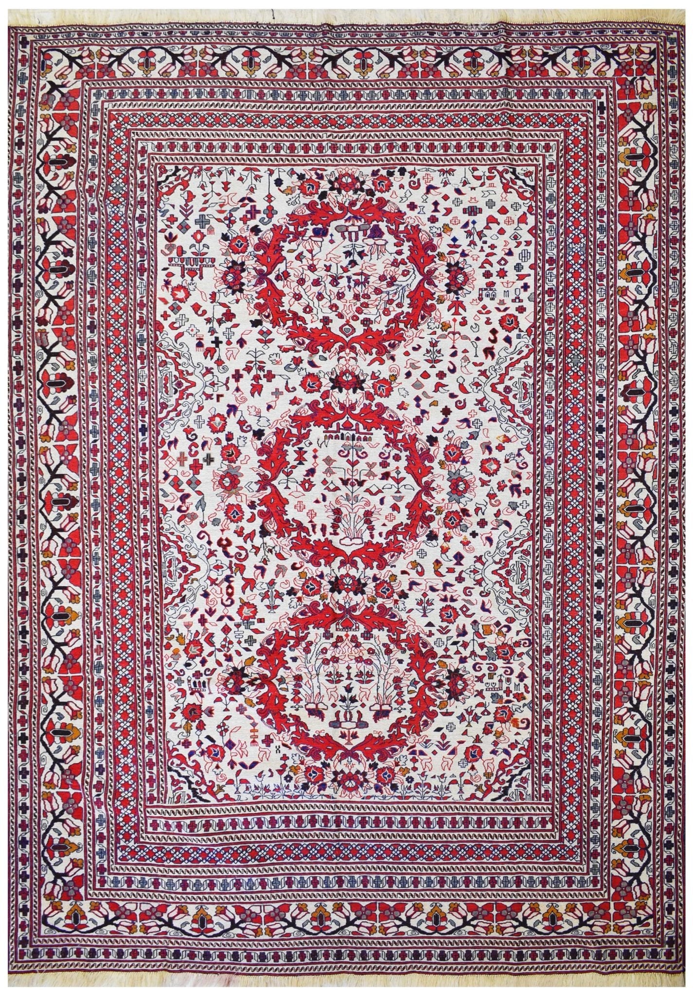 Handmade Herati Sumak Kilim | 272 x 197 cm | 8'9" x 6'4" - Najaf Rugs & Textile