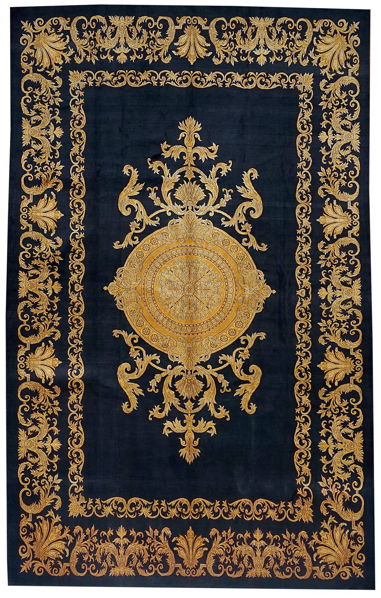 Handmade Kashmiri Silk Rug | 283 x 182 cm - Najaf Rugs & Textile