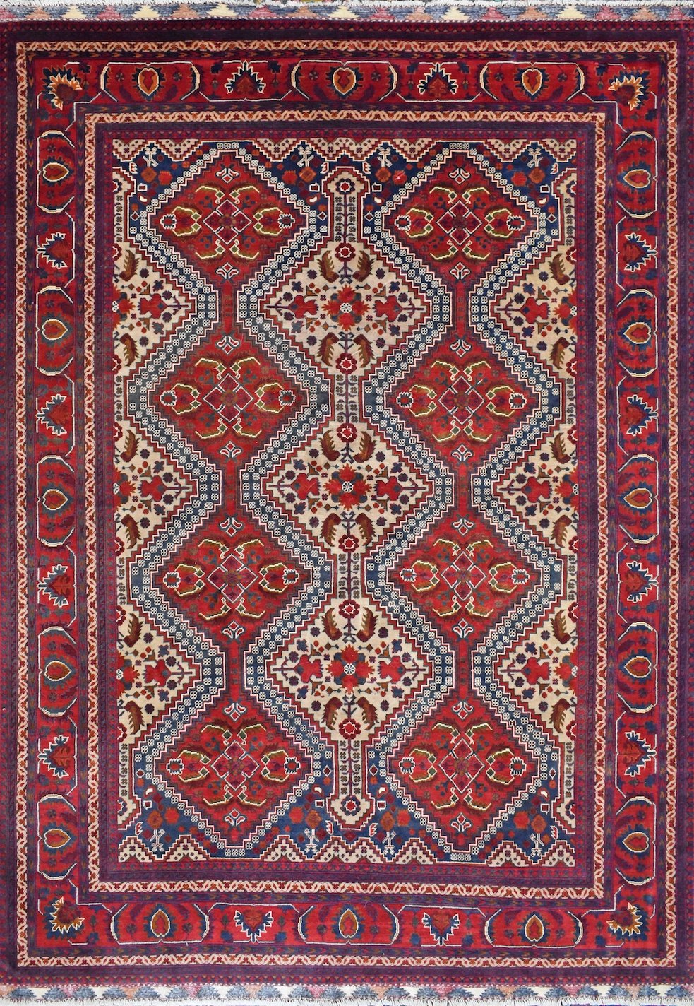 Handmade Khal Mohammadi Merinos Rug | 300 x 203 cm | 9’8” x 6’6” - Najaf Rugs & Textile