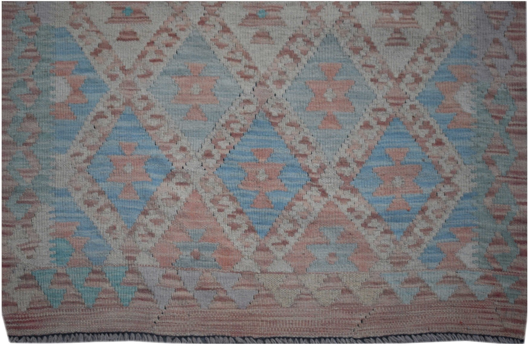 Handmade Maimana Kilim Hallway Runner | 477 x 86 cm | 15'8" x 2'10" - Najaf Rugs & Textile