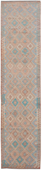 Handmade Maimana Kilim Hallway Runner | 477 x 86 cm | 15'8" x 2'10" - Najaf Rugs & Textile