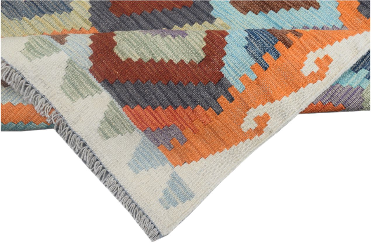 Handmade Maimana Kilim Hallway Runner | 479 x 75 cm - Najaf Rugs & Textile