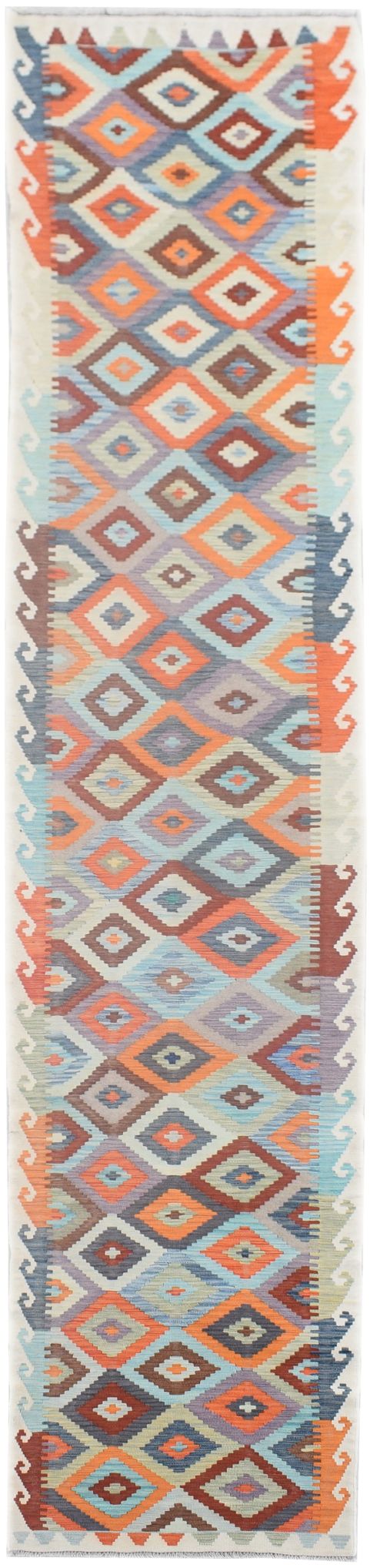 Handmade Maimana Kilim Hallway Runner | 479 x 75 cm - Najaf Rugs & Textile