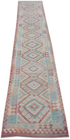 Handmade Maimana Kilim Hallway Runner | 481 x 78 cm | 15'9" x 2'7" - Najaf Rugs & Textile