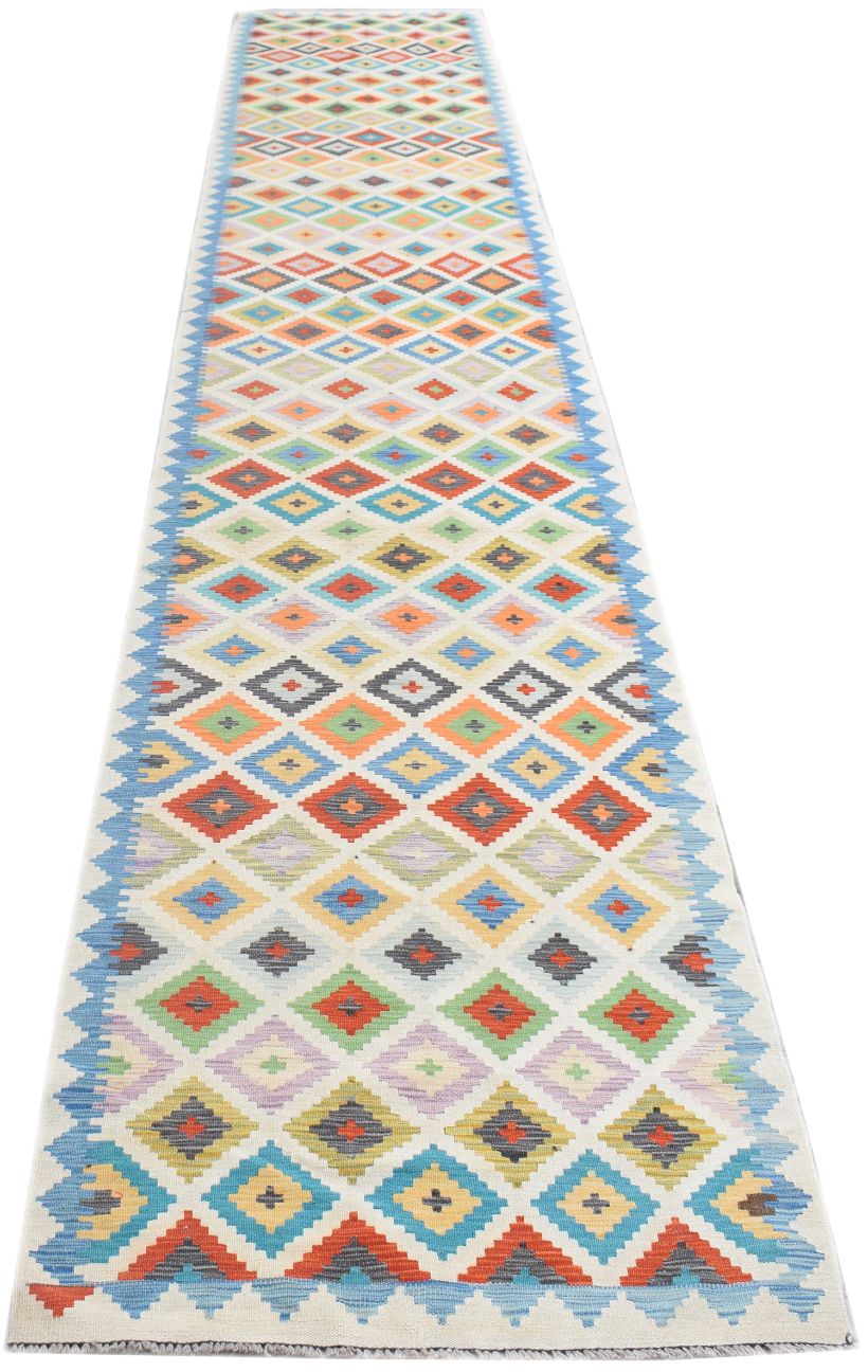 Handmade Maimana Kilim Hallway Runner | 597 x 94 cm | 19'7" x 3'1" - Najaf Rugs & Textile