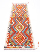 Handmade Maimana Killim Hallway Runner | 189 x 66 cm | 6'3" x 2'2" - Najaf Rugs & Textile