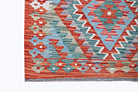 Handmade Maimana Killim Hallway Runner | 235 x 88 cm | 7'9" x 2'11" - Najaf Rugs & Textile