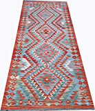 Handmade Maimana Killim Hallway Runner | 235 x 88 cm | 7'9" x 2'11" - Najaf Rugs & Textile