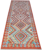 Handmade Maimana Killim Hallway Runner | 241 x 86 cm | 7'11" x 2'10" - Najaf Rugs & Textile