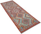 Handmade Maimana Killim Hallway Runner | 241 x 86 cm | 7'11" x 2'10" - Najaf Rugs & Textile