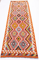 Handmade Maimana Killim Hallway Runner | 243 x 84 cm | 8' x 2'9" - Najaf Rugs & Textile