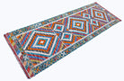 Handmade Maimana Killim Hallway Runner | 244 x 84 cm | 8' x 2'9" - Najaf Rugs & Textile