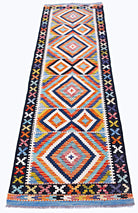 Handmade Maimana Killim Hallway Runner | 250 x 81 cm | 8'3" x 2'8" - Najaf Rugs & Textile