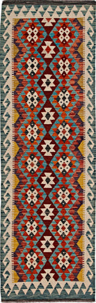 Handmade Maimana Killim Hallway Runner | 254 x 78 cm | 8'4" x 2'7" - Najaf Rugs & Textile