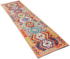 Handmade Maimana Killim Hallway Runner | 290 x 77 cm | 9'6" x 2'6" - Najaf Rugs & Textile