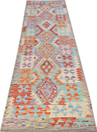 Handmade Maimana Killim Hallway Runner | 290 x 78 cm | 9'6" x 2'7" - Najaf Rugs & Textile