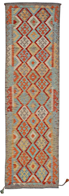 Handmade Maimana Killim Hallway Runner | 292 x 86 cm | 9'7" x 2'10" - Najaf Rugs & Textile