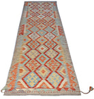 Handmade Maimana Killim Hallway Runner | 292 x 86 cm | 9'7" x 2'10" - Najaf Rugs & Textile