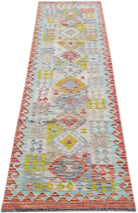 Handmade Maimana Killim Hallway Runner | 297 x 78 cm | 9'9" x 2'7" - Najaf Rugs & Textile