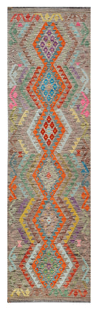 Handmade Maimana Killim Hallway Runner | 303 x 82 cm | 9'11" x 2'9" - Najaf Rugs & Textile