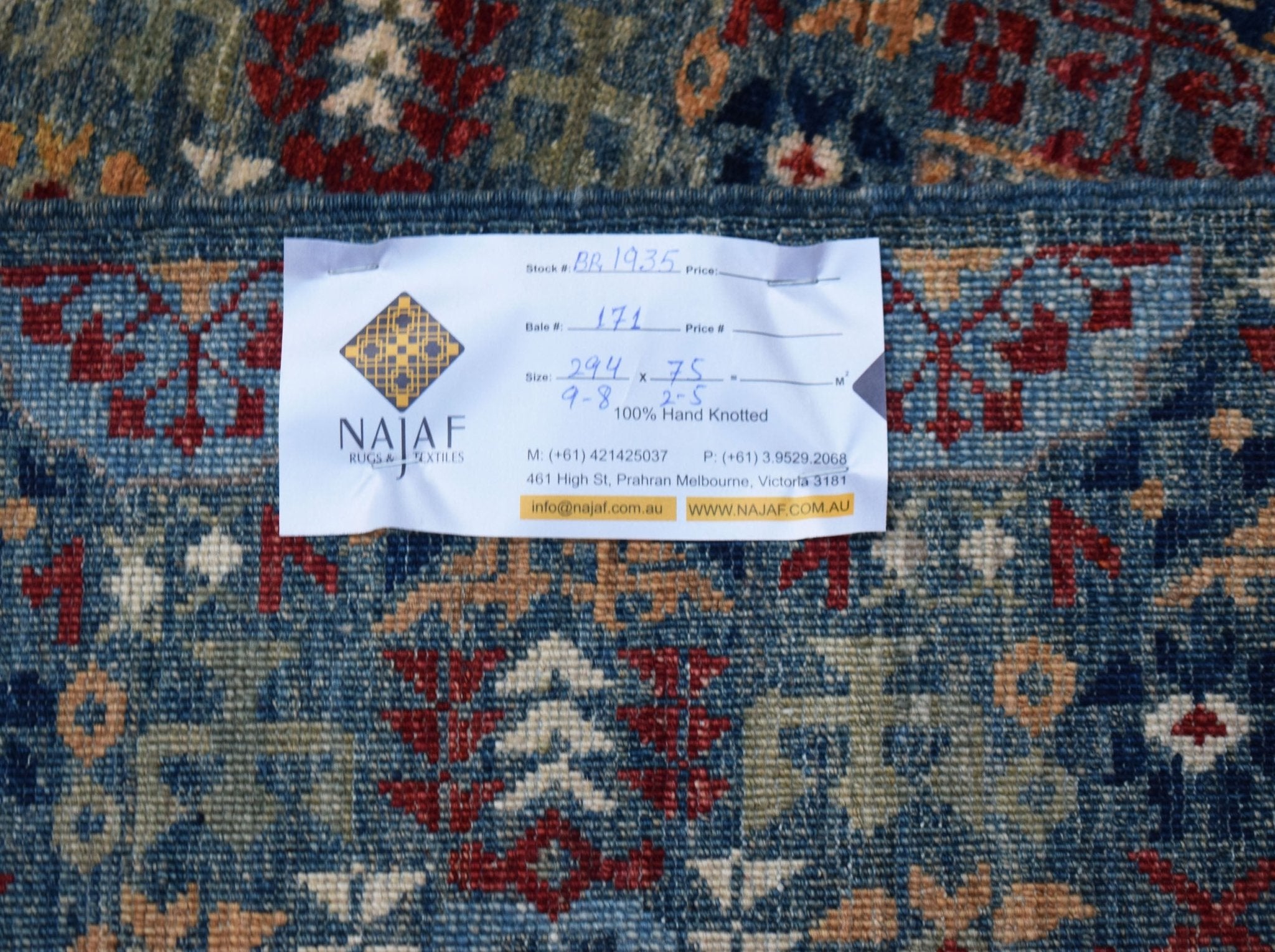 Handmade Mamluk Chobi Hallway Runner | 294 x 75 cm | 9'8" x 2'5" - Najaf Rugs & Textile