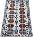 Handmade Mini Afghan Chobi Rug | 103 x 53 cm | 3'5" x 1'9" - Najaf Rugs & Textile