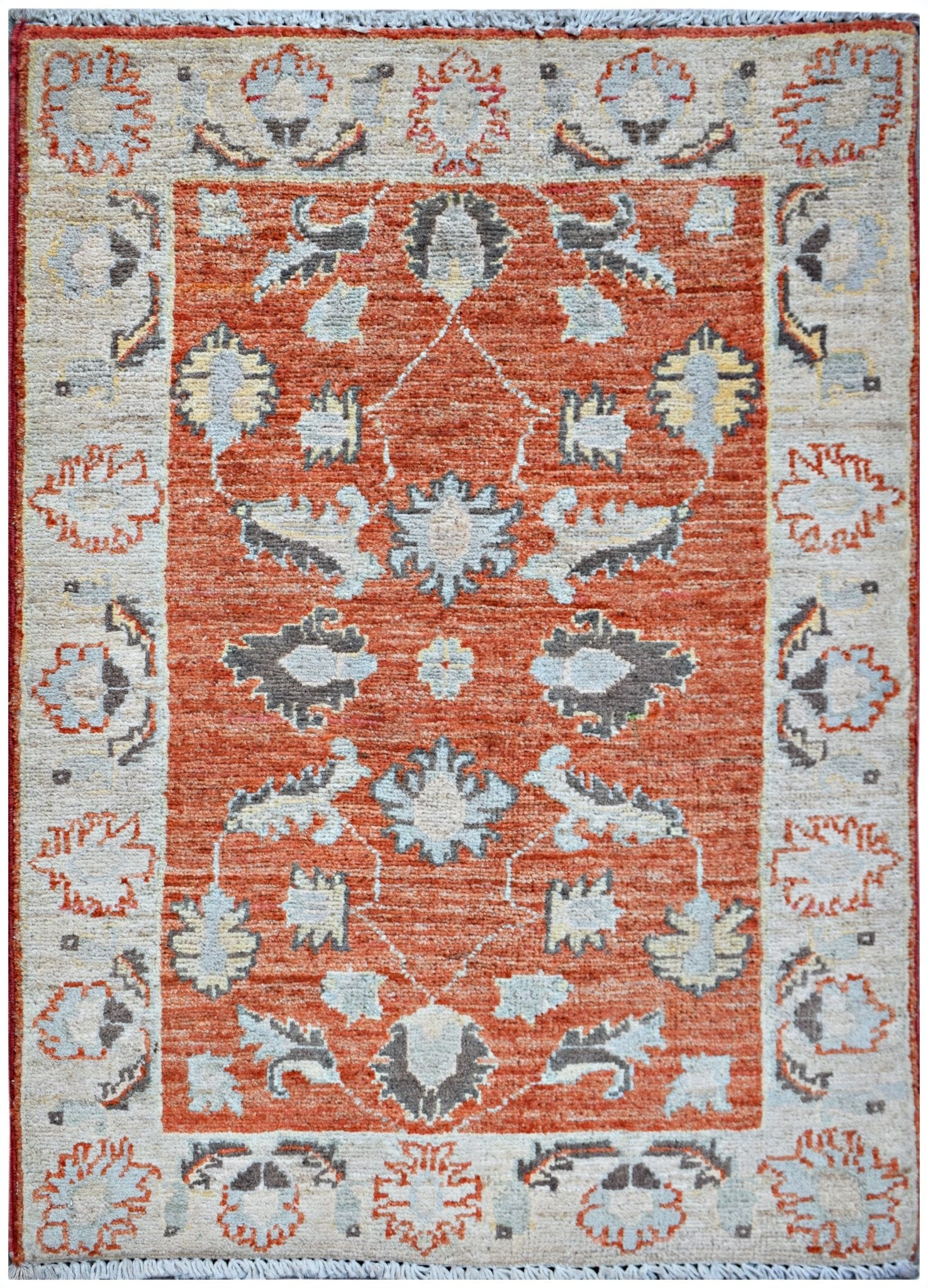 Handmade Mini Afghan Chobi Rug | 85 x 60 cm | 2'10" x 2' - Najaf Rugs & Textile