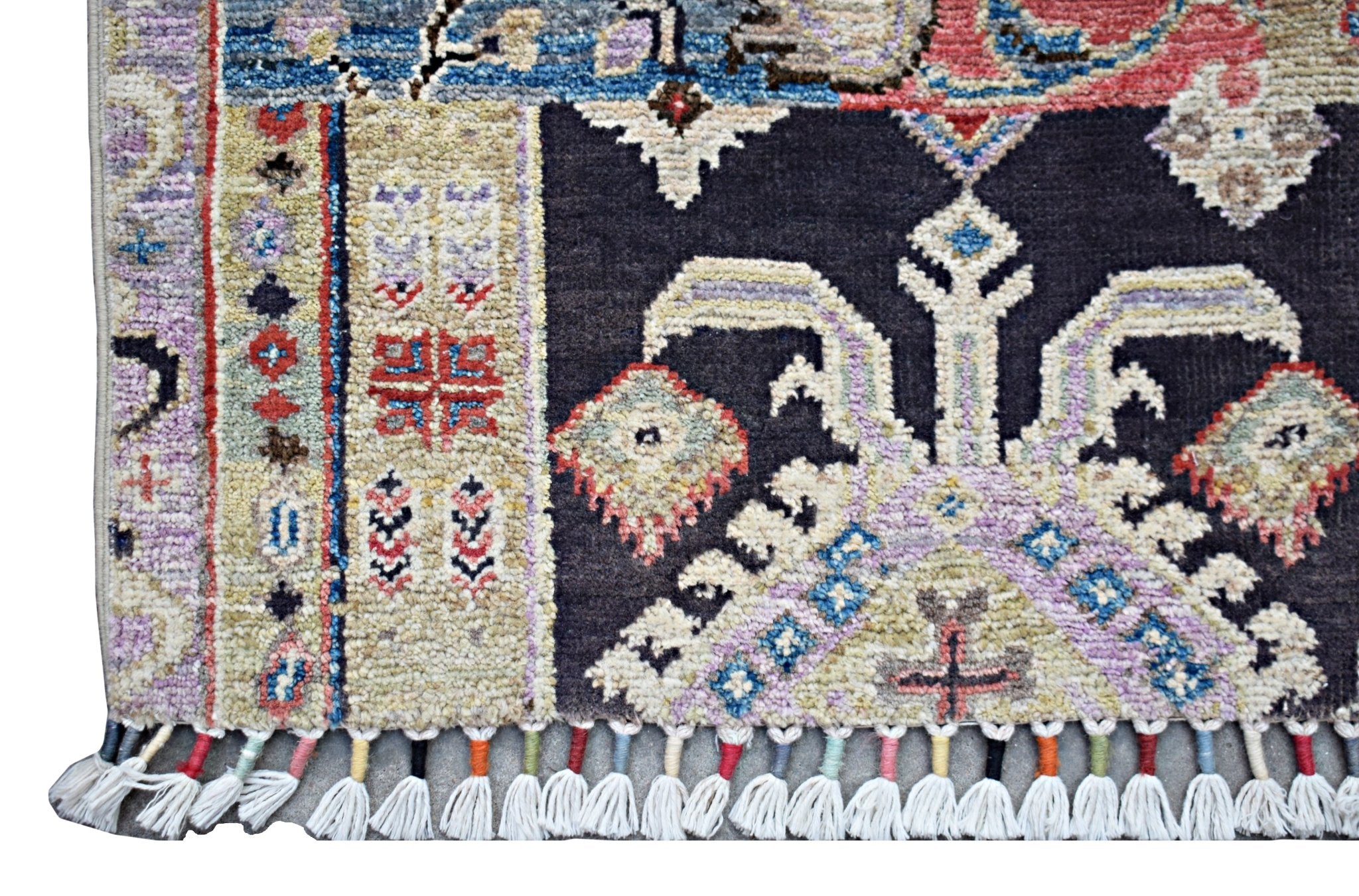 Handmade Mini Afghan Chobi Rug | 85 x 65 cm | 2'10" x 2'2" - Najaf Rugs & Textile