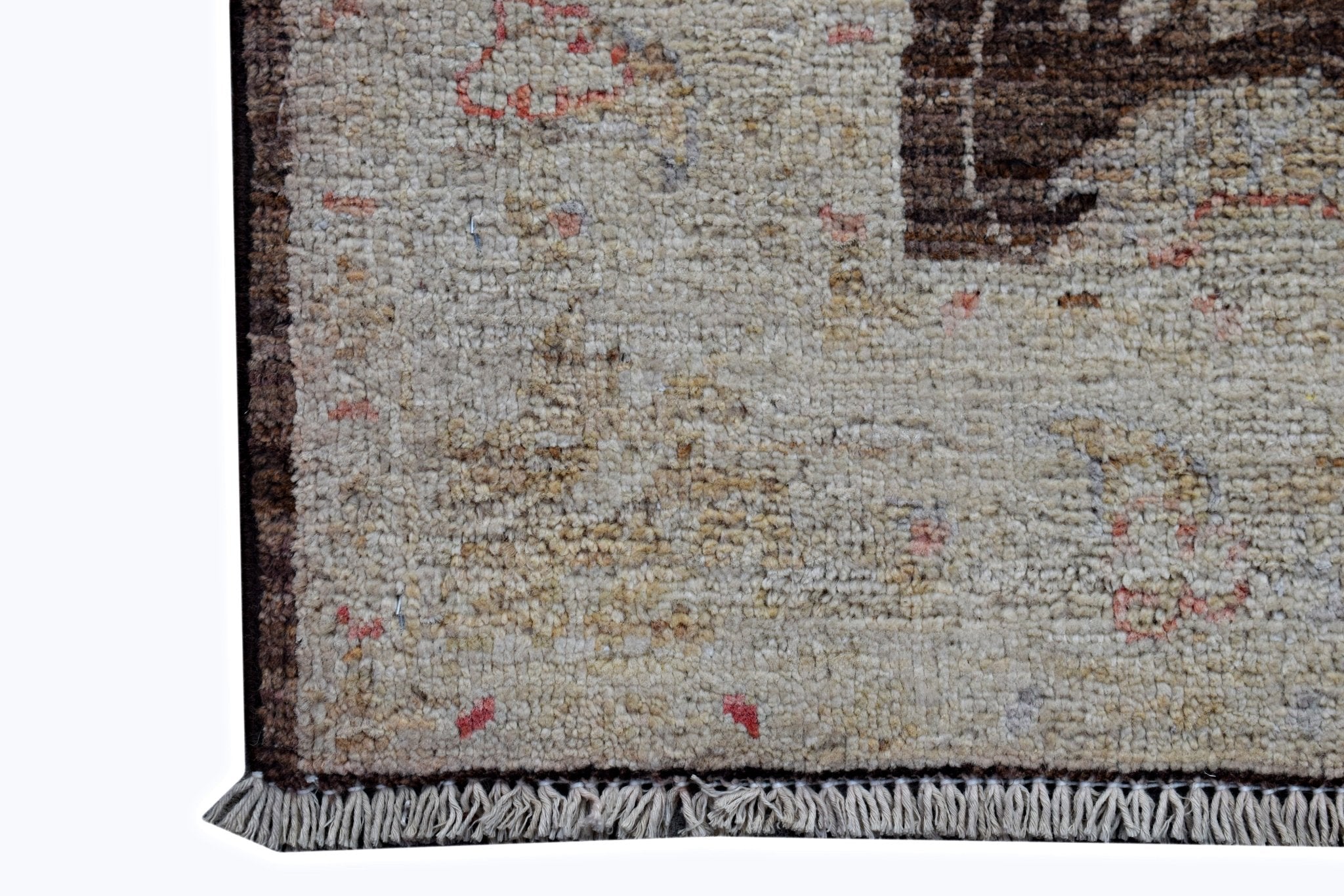 Handmade Mini Afghan Chobi Rug | 85 x 66 cm | 2'10" x 2'2" - Najaf Rugs & Textile