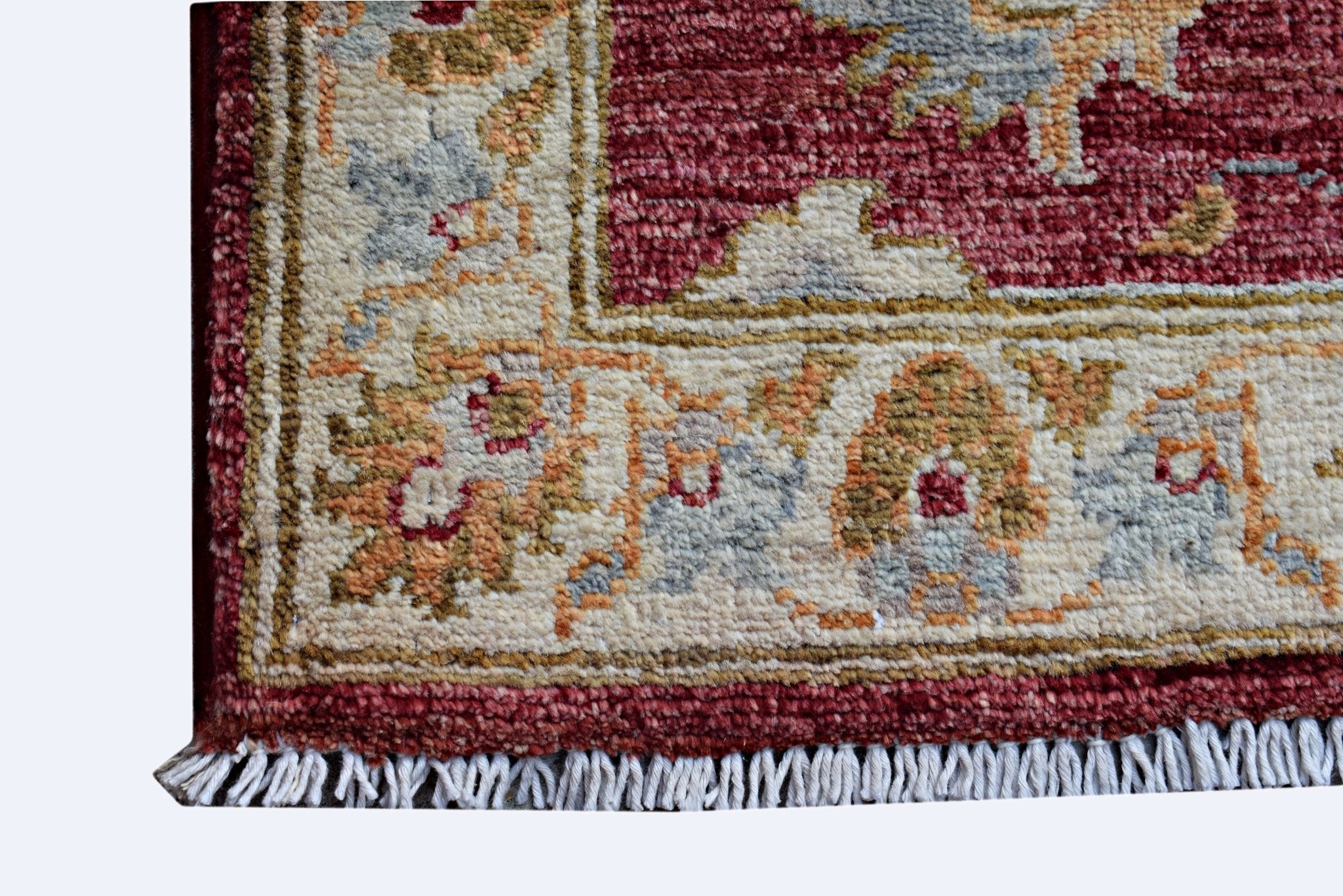 Handmade Mini Afghan Chobi Rug | 89 x 61 cm | 2'11" x 2' - Najaf Rugs & Textile