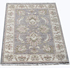 Handmade Mini Afghan Chobi Rug | 89 x 67 cm | 2'3" x 2'3" - Najaf Rugs & Textile