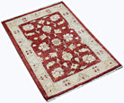 Handmade Mini Afghan Chobi Rug | 90 x 63 cm | 2'11" x 2'1" - Najaf Rugs & Textile