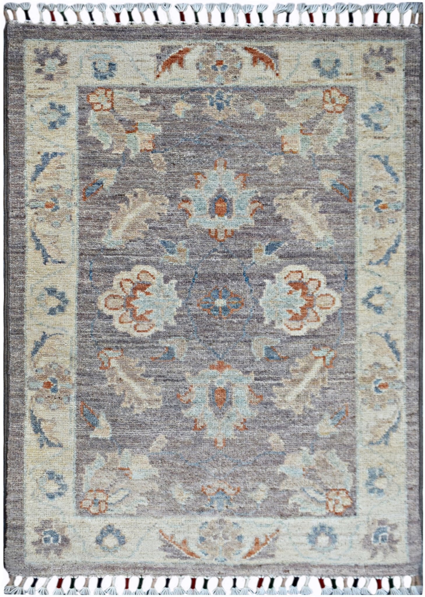 Handmade Mini Afghan Chobi Rug | 91 x 61 cm | 3' x 2' - Najaf Rugs & Textile