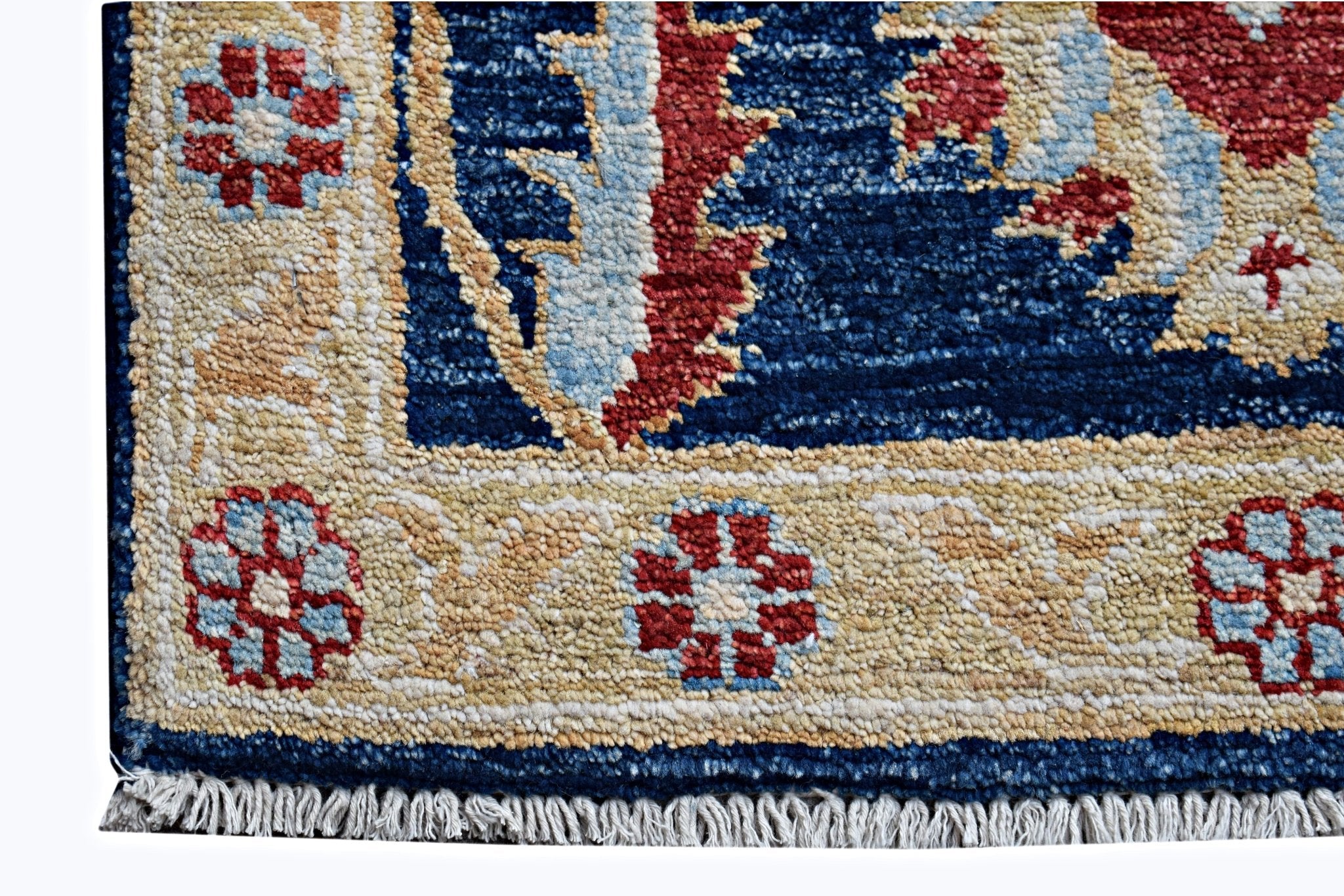 Handmade Mini Afghan Chobi Rug | 92 x 57 cm | 3' x 1'11" - Najaf Rugs & Textile