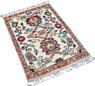 Handmade Mini Afghan Chobi Rug | 92 x 63 cm | 3' x 2'1" - Najaf Rugs & Textile