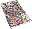 Handmade Mini Afghan Chobi Rug | 93 x 63 cm | 3'1" x 2'1" - Najaf Rugs & Textile