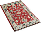 Handmade Mini Afghan Chobi Rug | 96 x 63 cm | 3'2" x 2'1" - Najaf Rugs & Textile