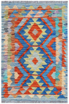 Handmade Mini Afghan Maimana Kilim | 85 x 62 cm | 2'10" x 2' - Najaf Rugs & Textile