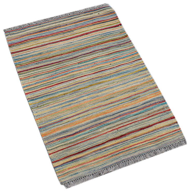 Handmade Mini Afghan Maimana Kilim | 86 x 57 cm | 2'10" x 1'10" - Najaf Rugs & Textile