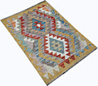 Handmade Mini Afghan Maimana Kilim | 86 x 60 cm | 2'10" x 2' - Najaf Rugs & Textile