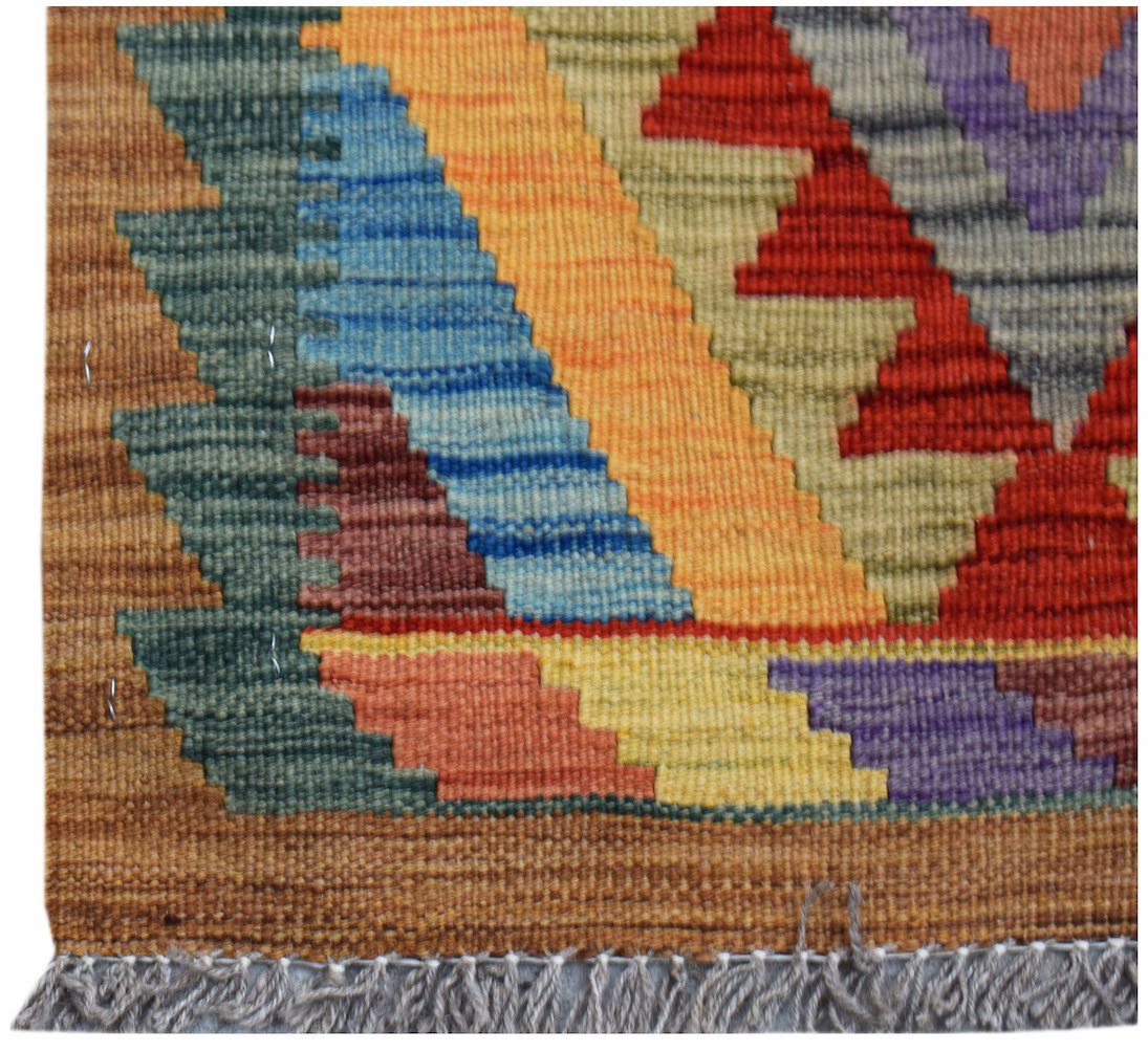 Handmade Mini Afghan Maimana Kilim | 88 x 60 cm | 2'11" x 2' - Najaf Rugs & Textile